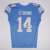 Amon-Ra St. Brown Signed Jersey (Beckett) at PristineAuction.com