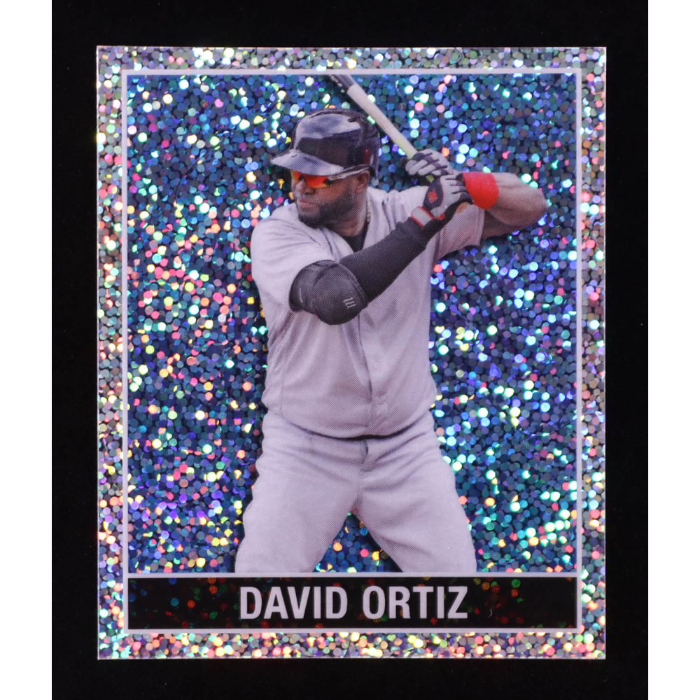 David Ortiz 2025 Leaf 15th Year Anniversary National Convention '48 Leaf Blue Sparkle #48B39 #2/5 at PristineAuction.com
