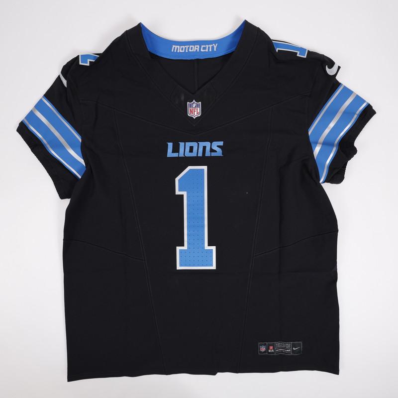 Lions Nike Elite Authentic Jersey Signed By (5) with Jack Campbell, Terrion Arnold, Alim McNeil, Amik Robertson & DJ Reader (Schwartz) at PristineAuction.com Lions Nike Elite Authentic Jersey Signed By (5) with Jack Campbell, Terrion Arnold, Alim McNeil, Amik Robertson & DJ Reader (Schwartz) at PristineAuction.com