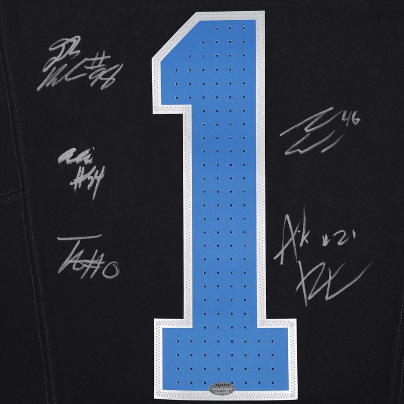 Lions Nike Elite Authentic Jersey Signed By (5) with Jack Campbell, Terrion Arnold, Alim McNeil, Amik Robertson & DJ Reader (Schwartz) at PristineAuction.com Lions Nike Elite Authentic Jersey Signed By (5) with Jack Campbell, Terrion Arnold, Alim McNeil, Amik Robertson & DJ Reader (Schwartz) at PristineAuction.com