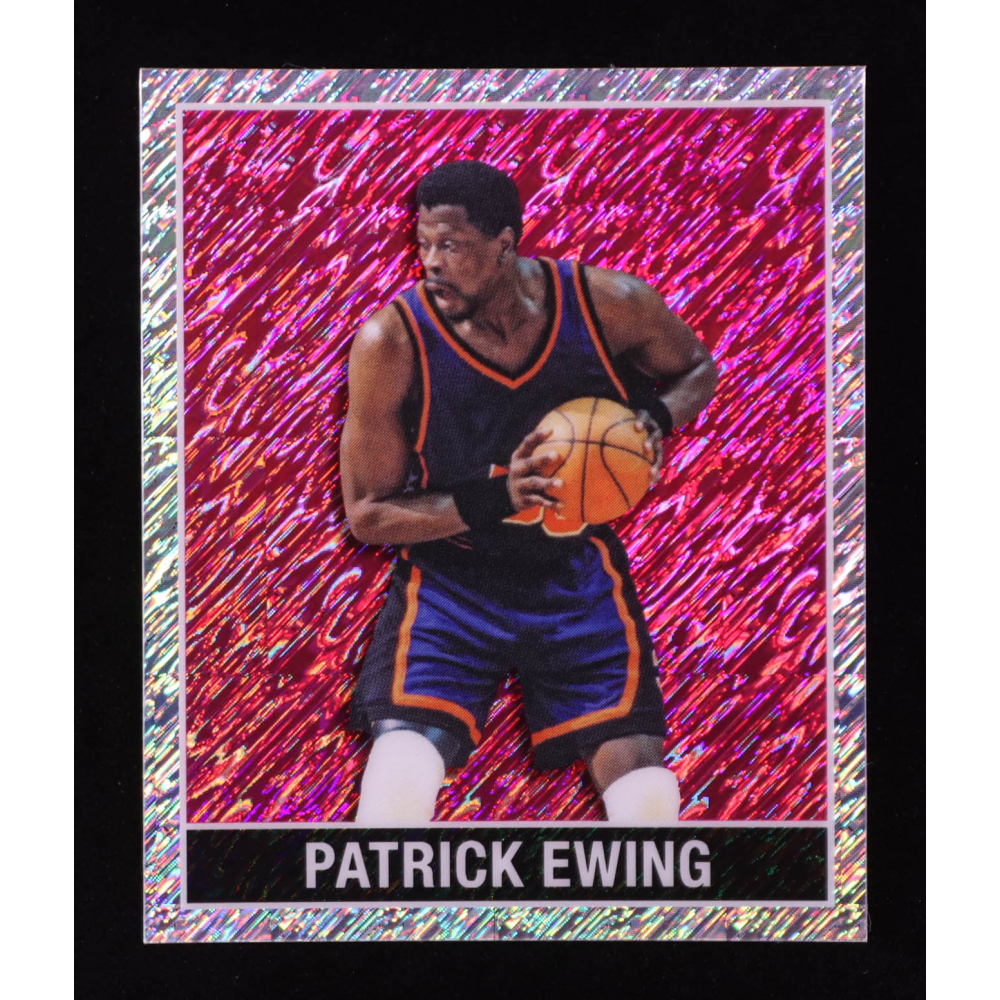 Patrick Ewing 2025 Leaf 15th Year Anniversary National Convention '48 Leaf Pink Shimmer #48B126 #7/8 at PristineAuction.com