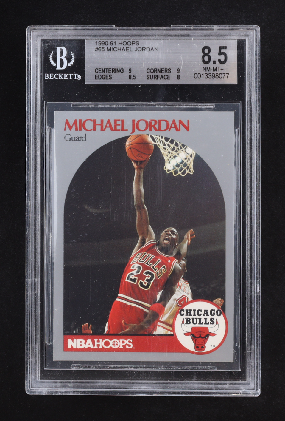 Michael Jordan 1990-91 Hoops #65 (BGS 8.5) at PristineAuction.com Michael Jordan 1990-91 Hoops #65 (BGS 8.5) at PristineAuction.com