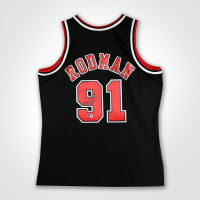 Dennis Rodman Signed Bulls Mitchell & Ness Authentic Jersey (Beckett) at PristineAuction.com