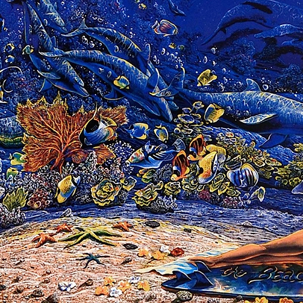 Robert Lyn Nelson "Ring of Life" Signed Limited Edition 26.5" x 35" Mixed Media on Paper #35/50 (Diplomatic Proof) at PristineAuction.com Robert Lyn Nelson "Ring of Life" Signed Limited Edition 26.5" x 35" Mixed Media on Paper #35/50 (Diplomatic Proof) at PristineAuction.com