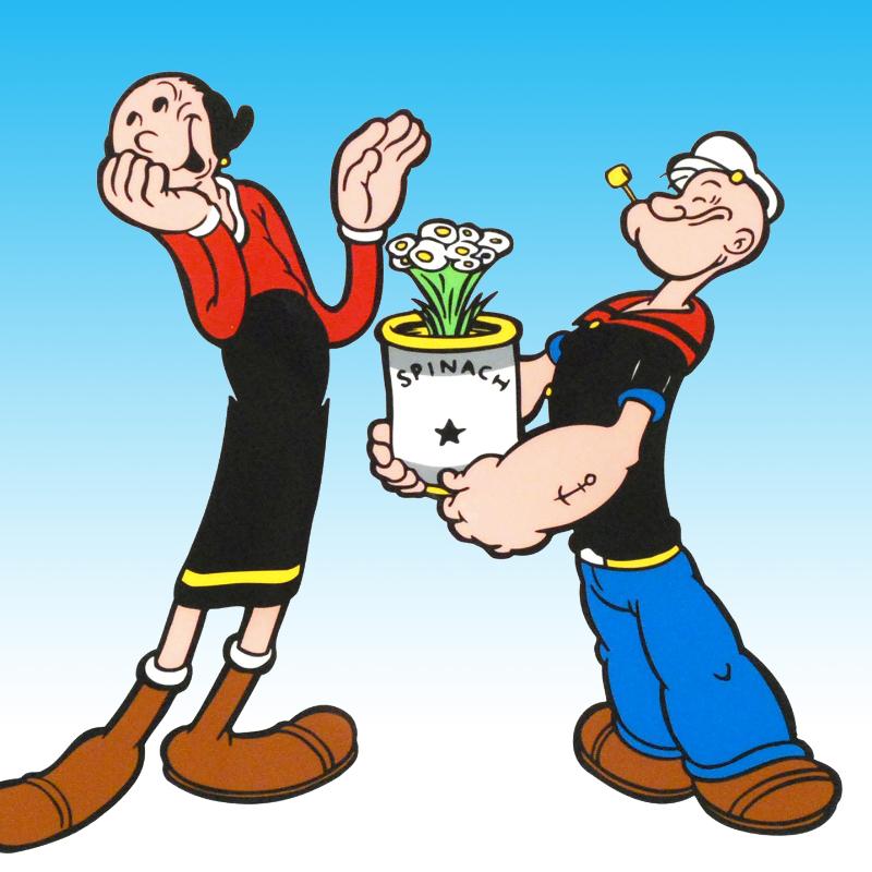 Popeye & Olive Oyl "Popeye Spinach" Limited Edition 1999 13.5" x 17" Animation Serigraph Cel at PristineAuction.com Popeye & Olive Oyl "Popeye Spinach" Limited Edition 1999 13.5" x 17" Animation Serigraph Cel at PristineAuction.com