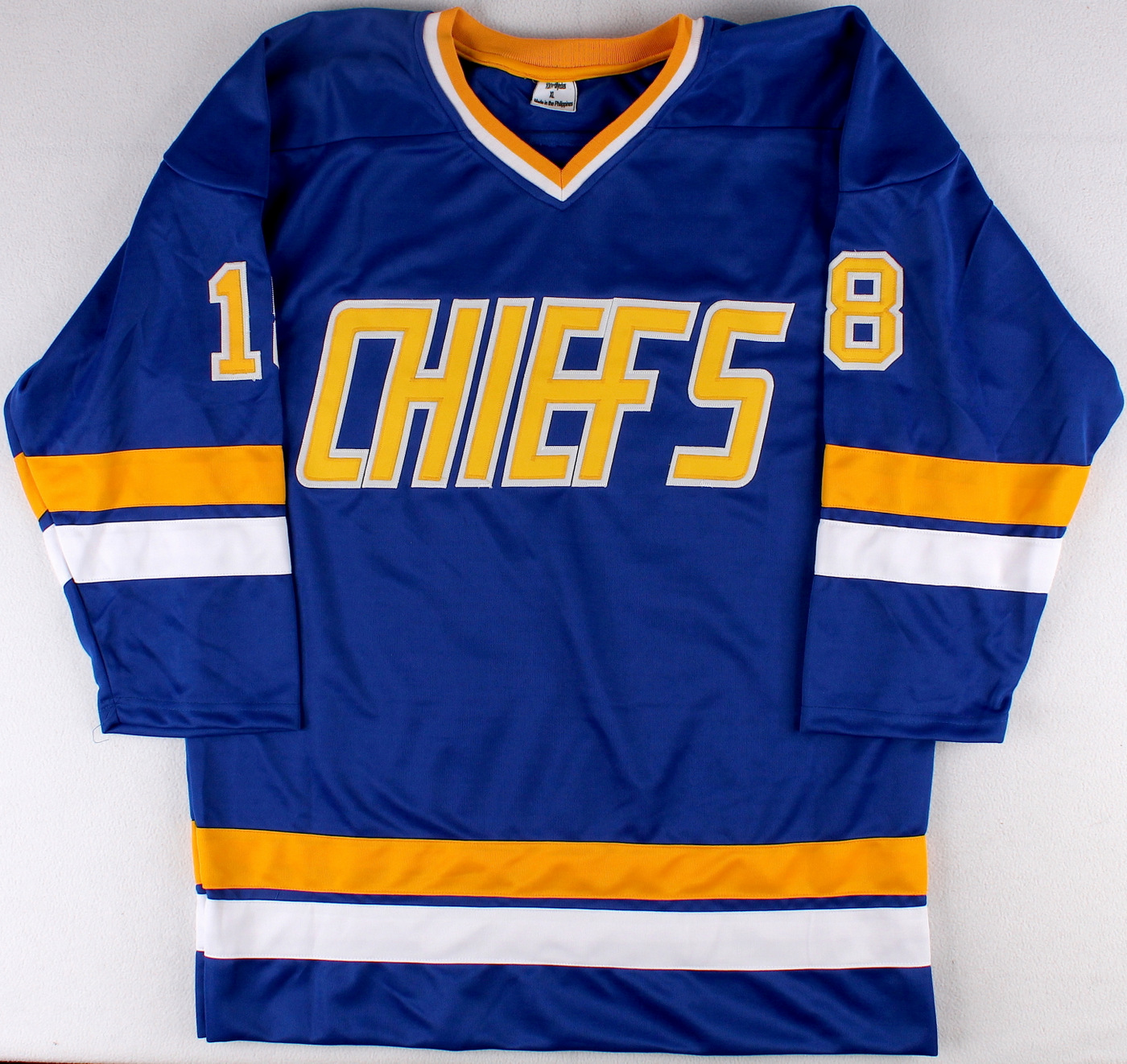 Dave Hanson, Steve Carlson & Jeff Carlson Signed Hanson Brothers "Slap Shot" Chiefs Jersey (JSA COA) at PristineAuction.com Dave Hanson, Steve Carlson & Jeff Carlson Signed Hanson Brothers "Slap Shot" Chiefs Jersey (JSA COA) at PristineAuction.com