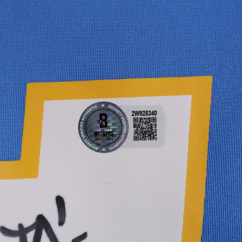 LaDainian Tomlinson Signed Chargers Nike Authentic Jersey Inscribed "13,684 yds" & "145 TD's" (Beckett) at PristineAuction.com LaDainian Tomlinson Signed Chargers Nike Authentic Jersey Inscribed "13,684 yds" & "145 TD's" (Beckett) at PristineAuction.com