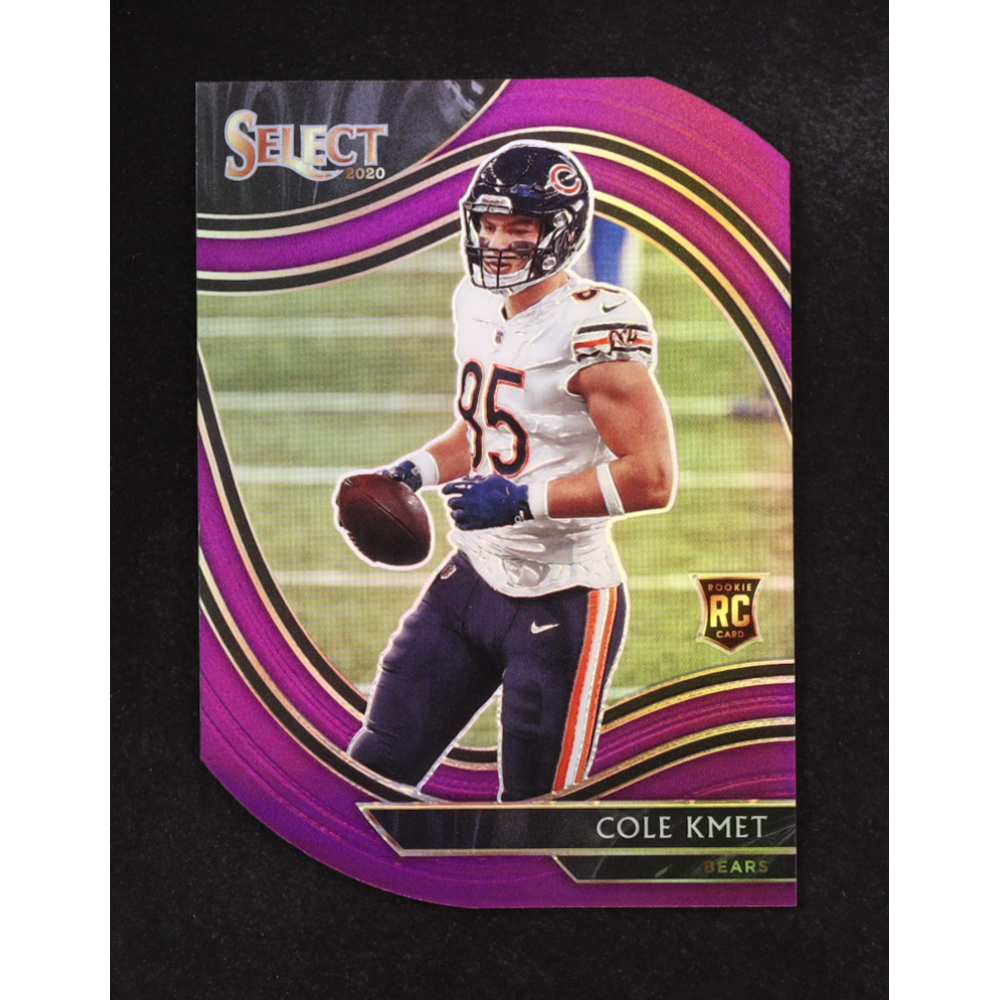 Cole Kmet 2020 Select Prizm Purple Die Cut #374 RC at PristineAuction.com