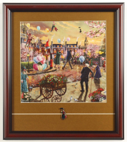 Thomas Kinkade "Mary Poppins" Custom Framed Print Display with Mary Poppins Pin at PristineAuction.com