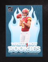 Jayden Daniels 2024 Donruss White Hot Rookies #8 RC at PristineAuction.com