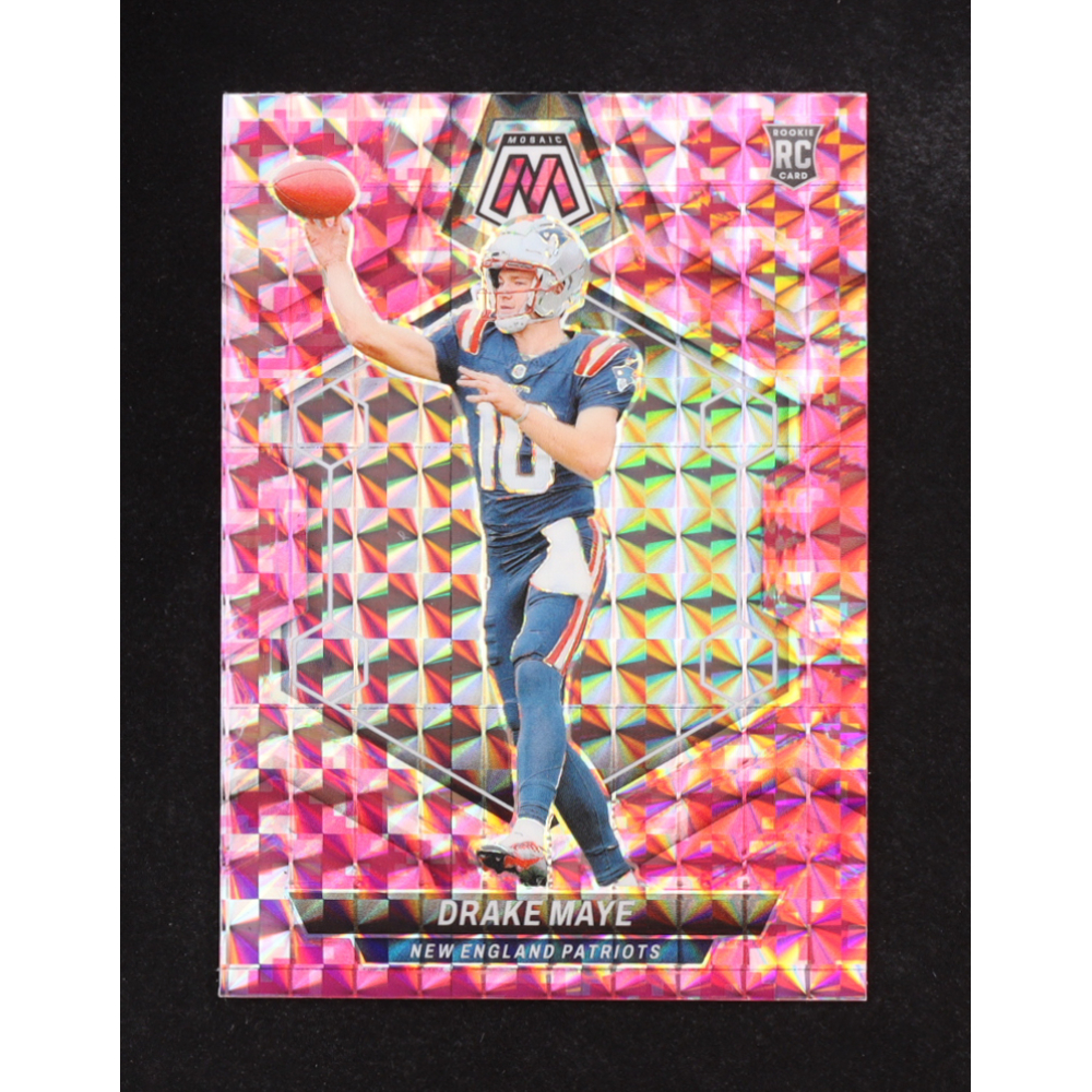 Drake Maye 2024 Panini Mosaic Mosaic Camo Pink #303 RC at PristineAuction.com Drake Maye 2024 Panini Mosaic Mosaic Camo Pink #303 RC at PristineAuction.com