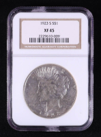 1923-S Peace Silver Dollar (NGC XF45) at PristineAuction.com