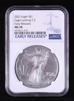 2021 American Silver Eagle Type 2, Early Releases (NGC MS70) at PristineAuction.com