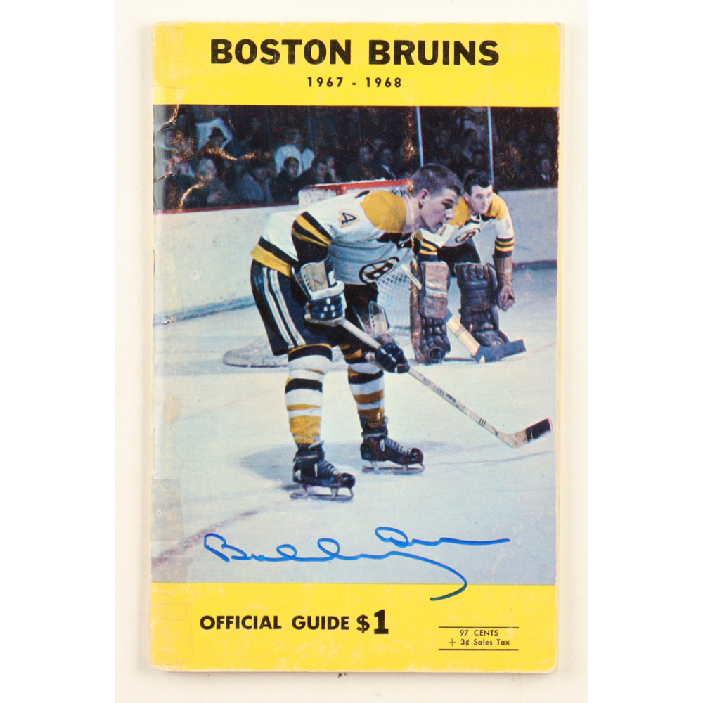 Bobby Orr Signed Bruins 1967-68 Season Guide (JSA) at PristineAuction.com