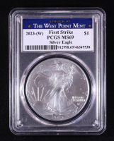 2023-(W) American Silver Eagle, First Strike - Struck at The West Point Mint (PCGS MS69) at PristineAuction.com
