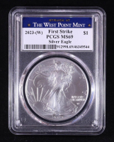 2023-(W) American Silver Eagle, First Strike - Struck at The West Point Mint (PCGS MS69) at PristineAuction.com