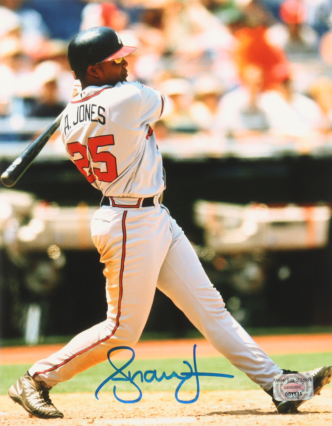 Andruw Jones Signed Braves 8x10 Photo (Wilder Side of Sports) at PristineAuction.com Andruw Jones Signed Braves 8x10 Photo (Wilder Side of Sports) at PristineAuction.com