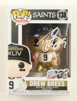 Drew Brees Signed Saints #138 Funko Pop! Vinyl Figure (AutographCOA) at PristineAuction.com