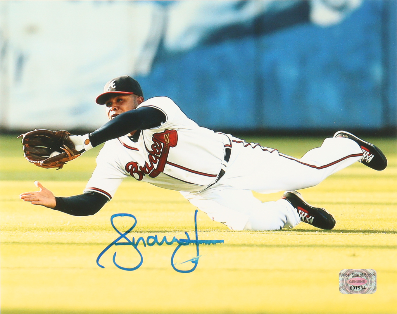 Andruw Jones Signed Braves 8x10 Photo (Wilder Side of Sports) at PristineAuction.com Andruw Jones Signed Braves 8x10 Photo (Wilder Side of Sports) at PristineAuction.com