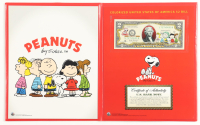 Peanuts Genuine Legal Tender Colorized U.S. $2.00 Two Dollar Bill Commemorative Edition Bank Note with Folder at PristineAuction.com