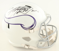Adrian Peterson Signed Vikings Full-Size Speed Helmet Inscribed "MVP 12" (JSA) at PristineAuction.com