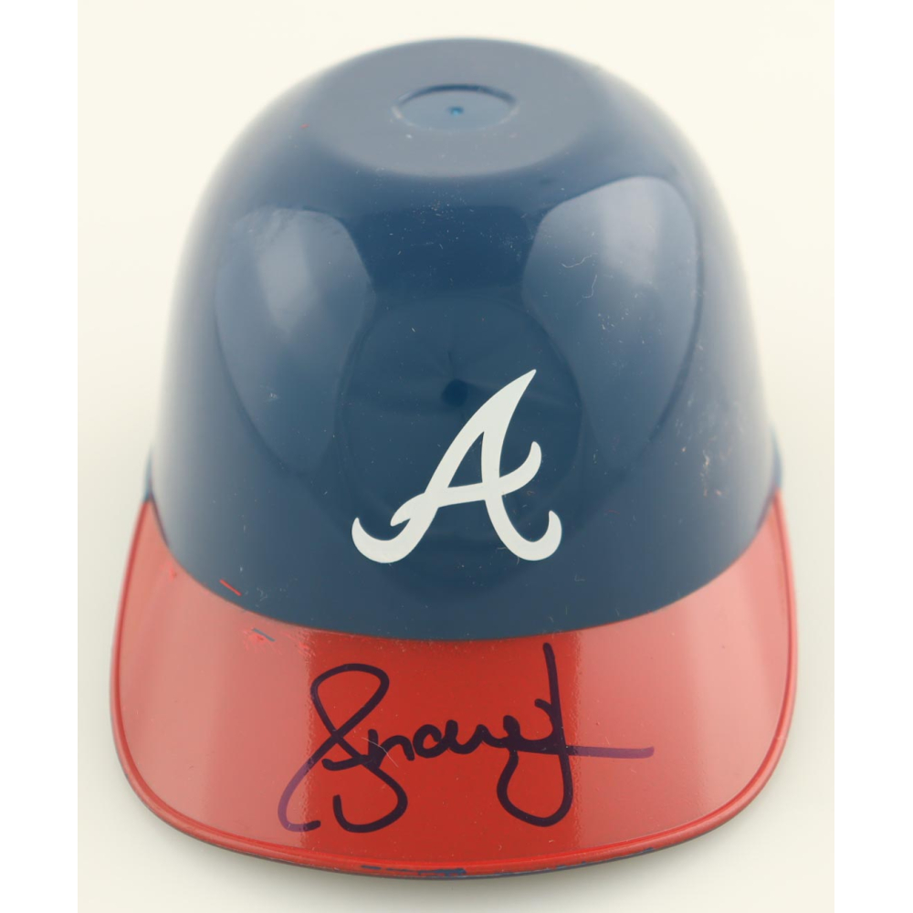 Andruw Jones Signed Braves Mini Batting Helmet (AWM) at PristineAuction.com
