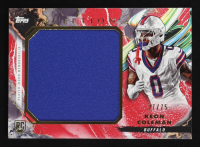 Keon Coleman 2024 Topps Inception Rookie Jumbo Relics Red #RJRKC #27/75 RC at PristineAuction.com