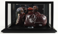 Mike Tyson Signed Everlast 'Jack Dempsey' Boxing Glove with Wood Display Case (Tyson & PSA) at PristineAuction.com
