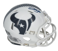 Dalton Schultz Signed Texans Salute to Service Alternate Speed Mini Helmet (Beckett) at PristineAuction.com