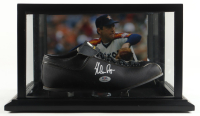 Nolan Ryan Signed Vintage Leather Baseball Cleat With Display Case (PSA) at PristineAuction.com