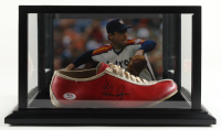 Nolan Ryan Signed Vintage Leather Baseball Cleat With Display Case (PSA) at PristineAuction.com