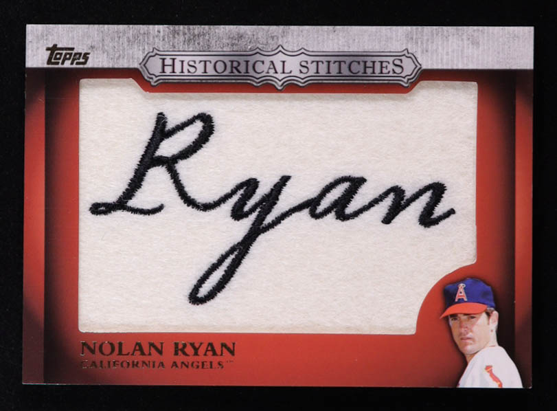 Nolan Ryan 2012 Topps Historical Stitches #NR at PristineAuction.com Nolan Ryan 2012 Topps Historical Stitches #NR at PristineAuction.com