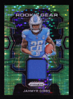 Jahmyr Gibbs 2023 Panini Prizm Neon Green Pulsar Rookie Gear #RGJG RC at PristineAuction.com