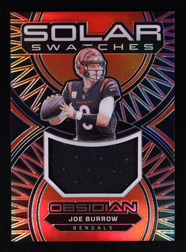 Joe Burrow 2024 Panini Obsidian Solar Swatches #10 at PristineAuction.com Joe Burrow 2024 Panini Obsidian Solar Swatches #10 at PristineAuction.com