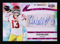 Caleb Williams 2024 Sage Aspire Autographed Pink Foil #ASPCW RC at PristineAuction.com
