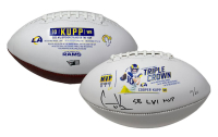 Cooper Kupp Signed LE Rams Super Bowl Logo Football Inscribed "SB LVI MVP" (Fanatics) at PristineAuction.com