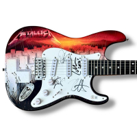 Metallica "Master of Puppets" Stratocaster Electric Guitar Band-Signed By (4) with James Hetfield, Kirk Hammet, Lars Ulrich & Robert Trujillo (Beckett) at PristineAuction.com