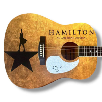 Lin Manuel Miranda Signed "Hamilton" Custom Acoustic Guitar (JSA) at PristineAuction.com
