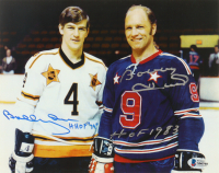 Bobby Hull & Bobby Orr Signed 8x10 Photo Inscribed "HOF 1983 / HHOF 79" (Beckett) at PristineAuction.com