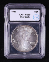 1989 American Silver Eagle (ICG MS69) at PristineAuction.com