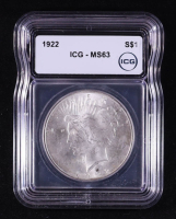1922 Peace Silver Dollar (ICG MS63) at PristineAuction.com