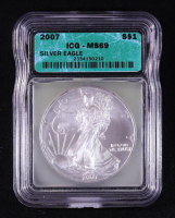 2007 American Silver Eagle (ICG MS69) at PristineAuction.com