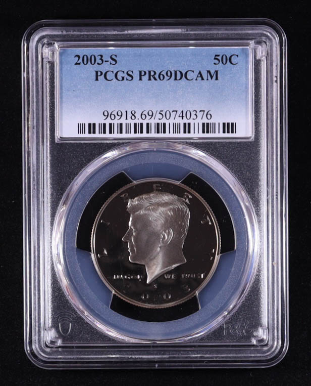 2003-S Kennedy Half Dollar - Deep Cameo Proof (PCGS PR69DCAM) at PristineAuction.com 2003-S Kennedy Half Dollar - Deep Cameo Proof (PCGS PR69DCAM) at PristineAuction.com