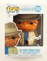 Ebon Moss-Bachrach Signed "The Fantastic Four: First Steps" #1524 The Thing (Trench Coat) Bobble-Head Funko Pop! Vinyl Figure (AutographCOA) at PristineAuction.com