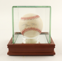 Willie Mays Signed ONL Baseball in Display Case (PSA) at PristineAuction.com