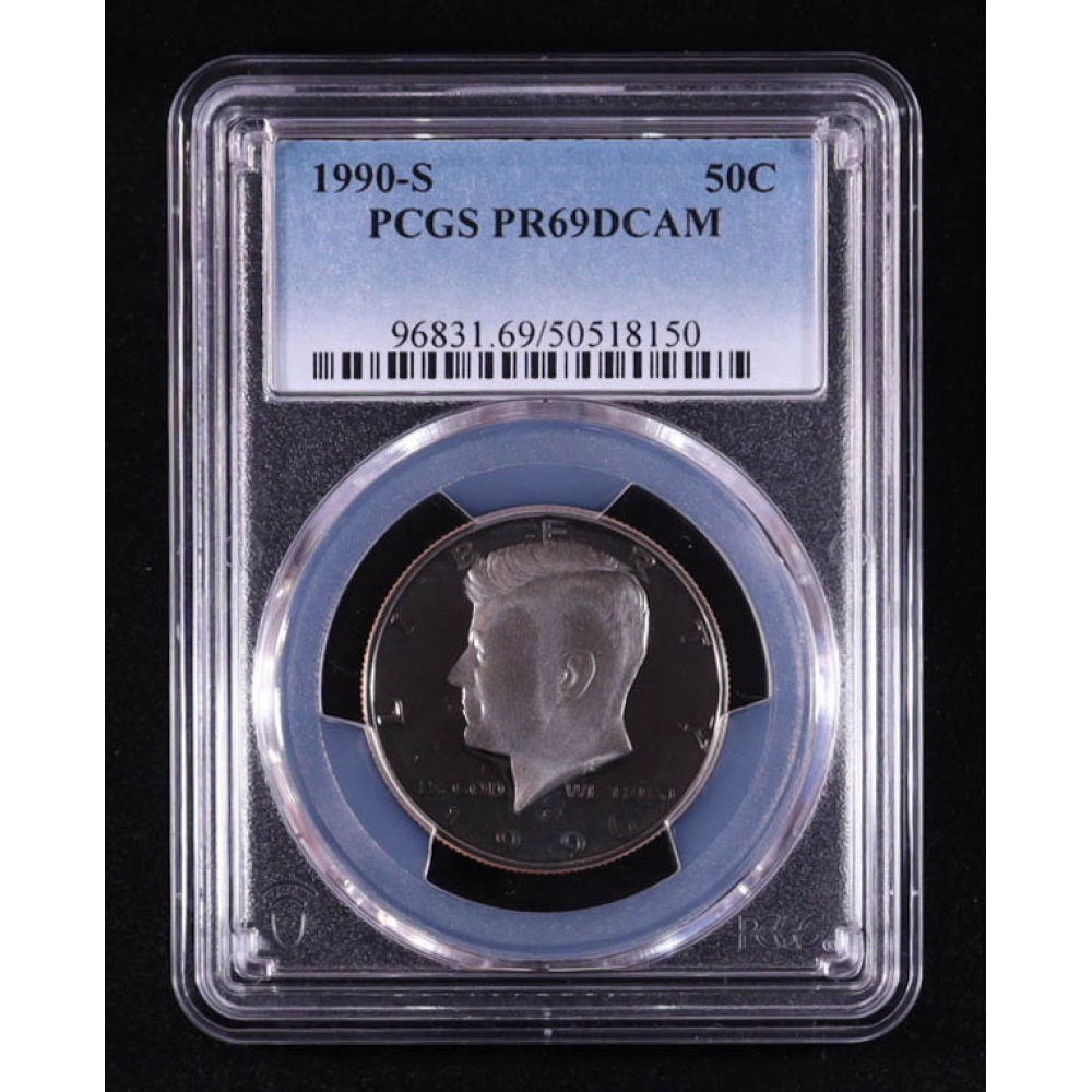 1990-S Kennedy Half Dollar - Deep Cameo Proof (PCGS PR69DCAM) at PristineAuction.com