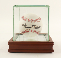 Willie Mays Signed OML Baseball in Display Case (PSA) at PristineAuction.com