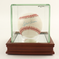 Hank Aaron Signed ONL Baseball in Display Case (PSA) at PristineAuction.com