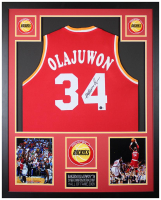 Hakeem Olajuwon Signed Custom Framed Jersey (Beckett) at PristineAuction.com
