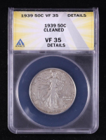 1939 Walking Liberty Silver Half Dollar (ANACS VF35) at PristineAuction.com